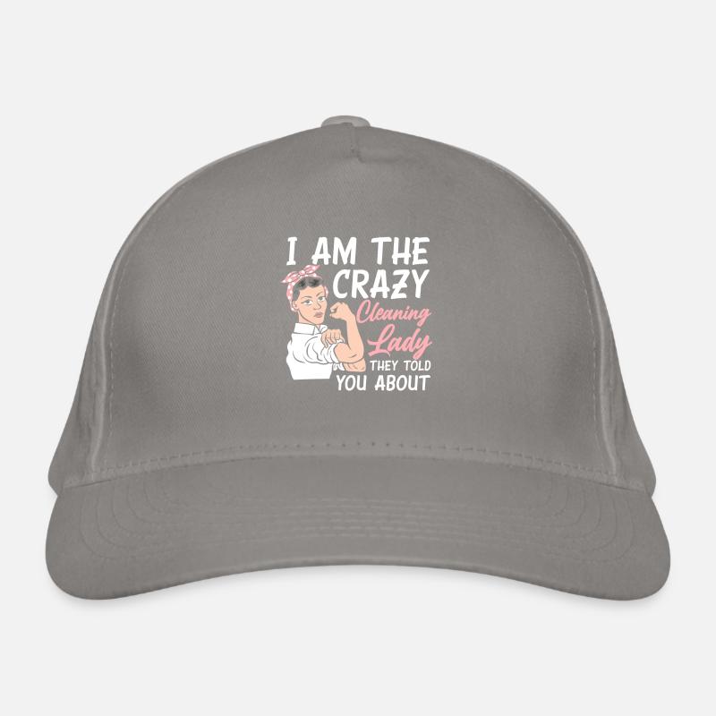 Crazy housekeeper Organic Baseball Cap