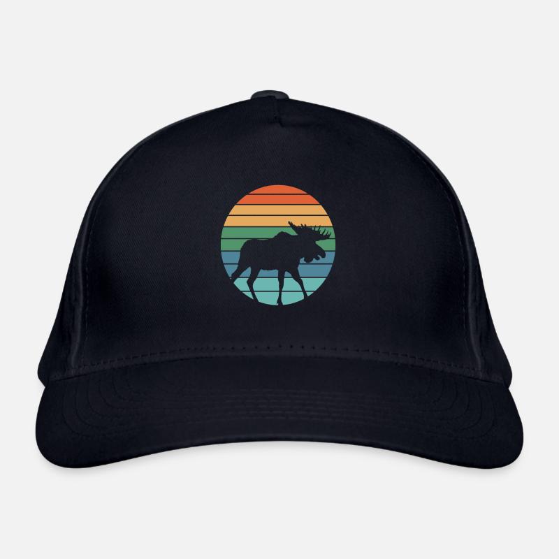 Retro Deer Hunting Organic Baseball Cap