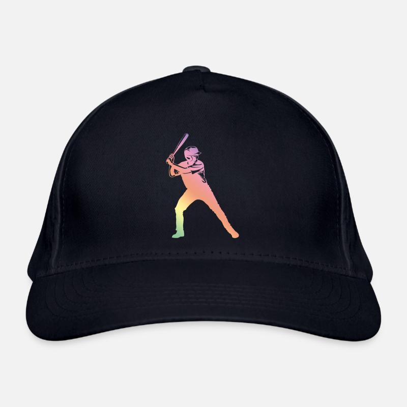 baseball silhouette Bio-Baseballkappe