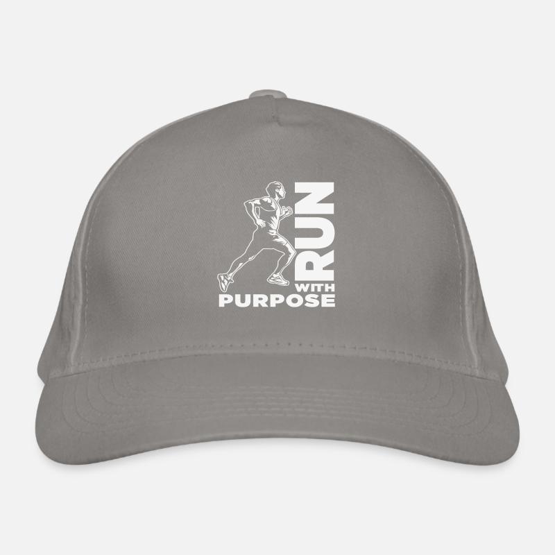 Exécuter avec des citations d’objectif Casquette classique bio