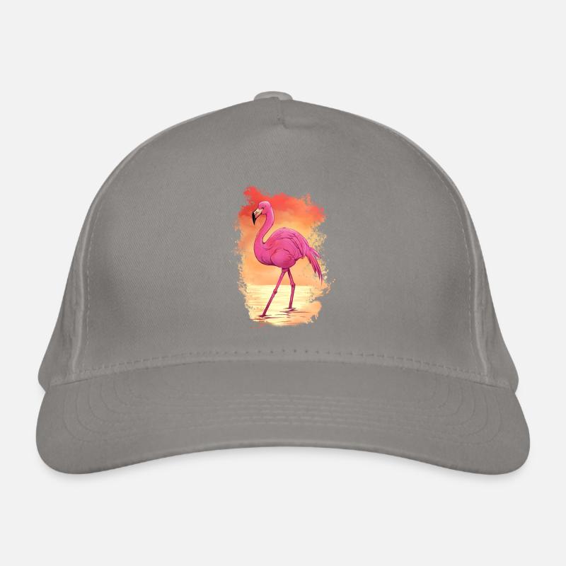 Flamingo Tier Rosa Bio-Baseballkappe