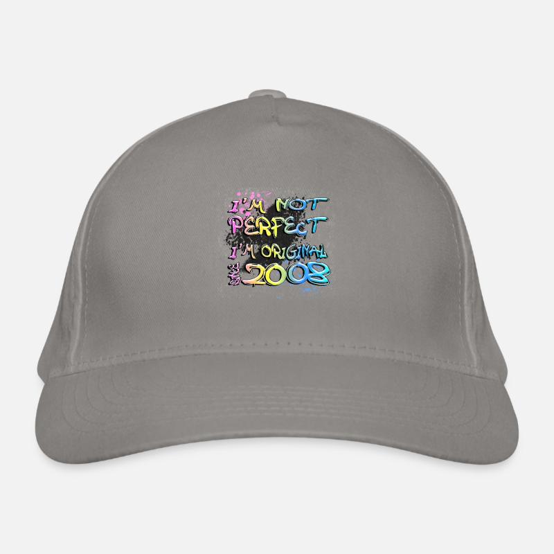 I ́m not perfect, I ́m original since 2008 Graffiti Organic Baseball Cap