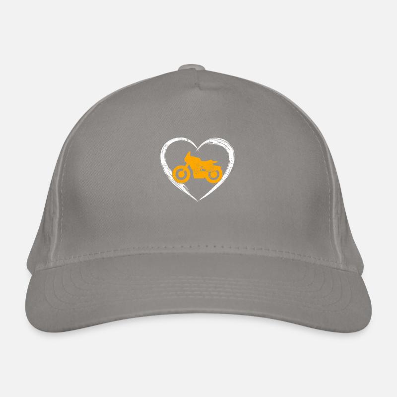 Motorcycle love Organic Baseball Cap