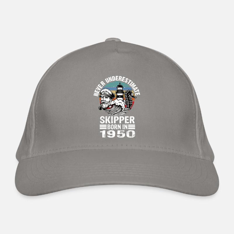 Never Underestimate Skipper né en 1958 Casquette classique bio