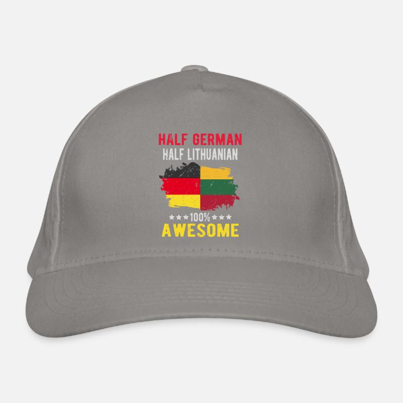 Half German Half Lithuanian Organic Baseball Cap