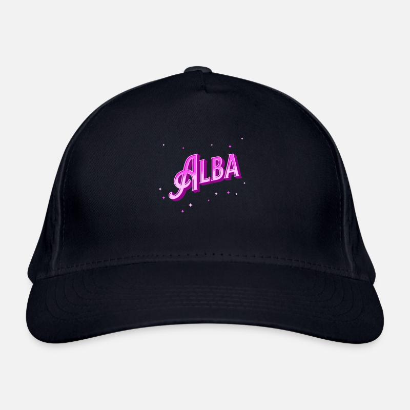 Alba name personalized Organic Baseball Cap
