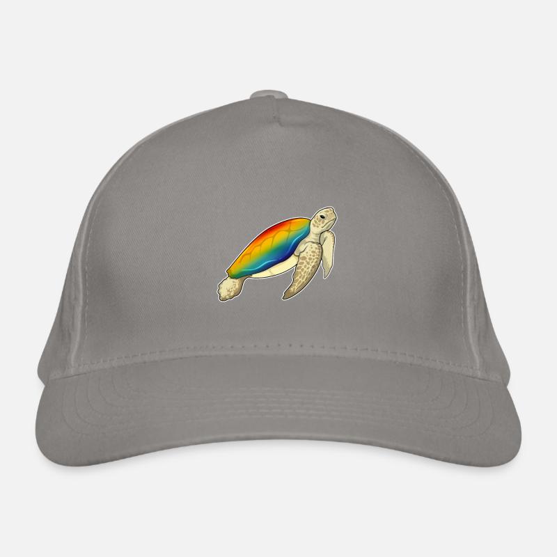 Arc-en-ciel de tortue Casquette classique bio