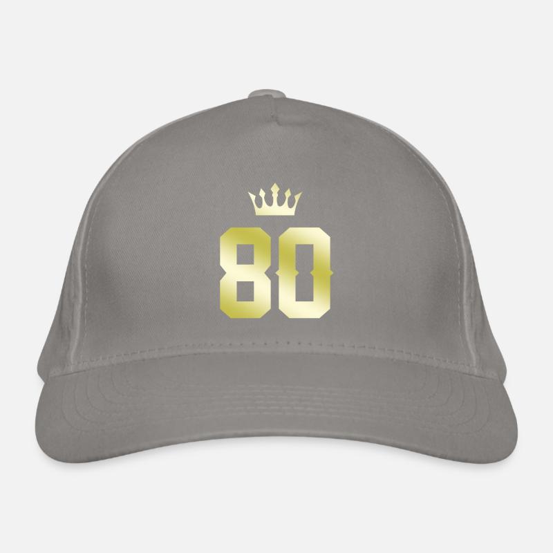 80 Number crown Organic Baseball Cap