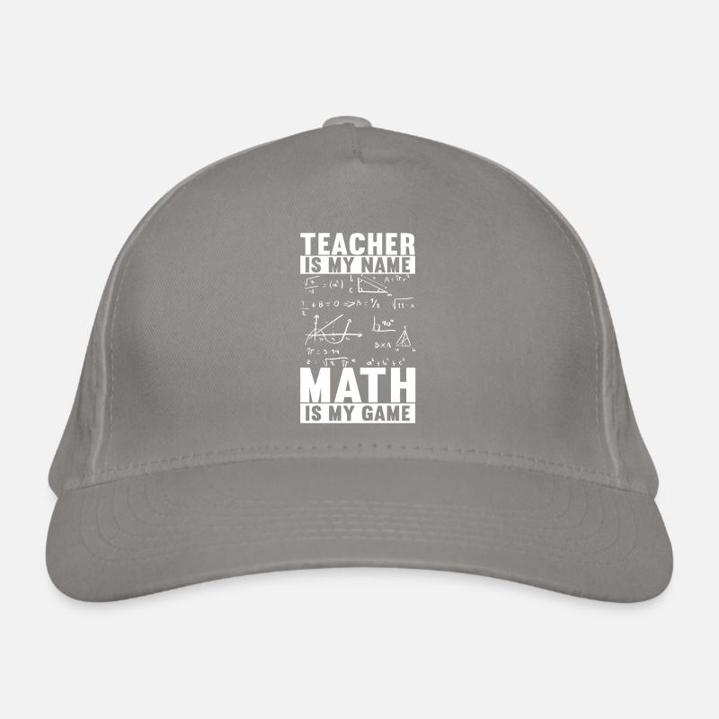 Math Teacher Organic Baseball Cap