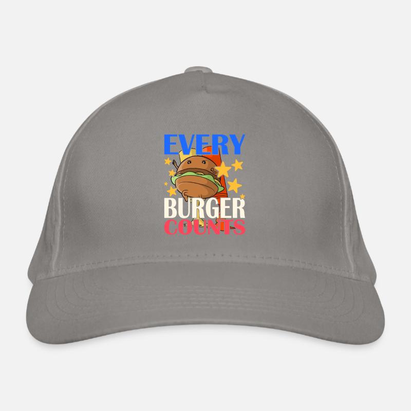 Chaque hamburger compte Casquette classique bio