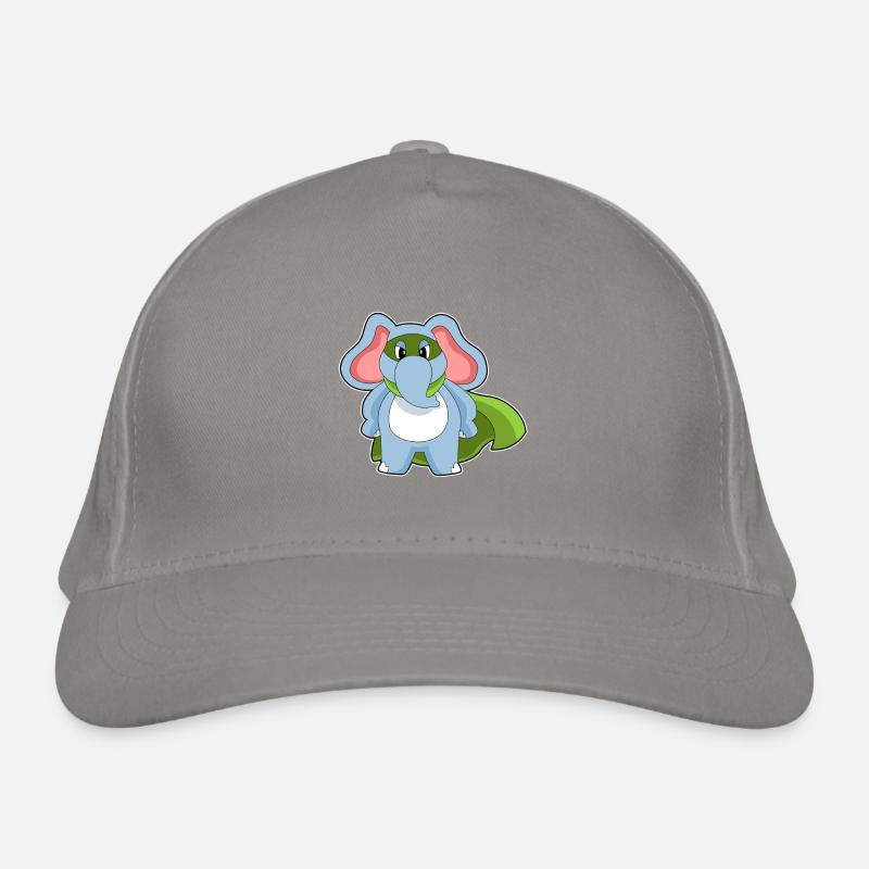 Elefant Held Bio-Baseballkappe