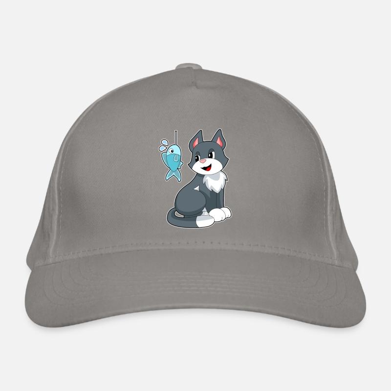 Cat Bait Fish Organic Baseball Cap
