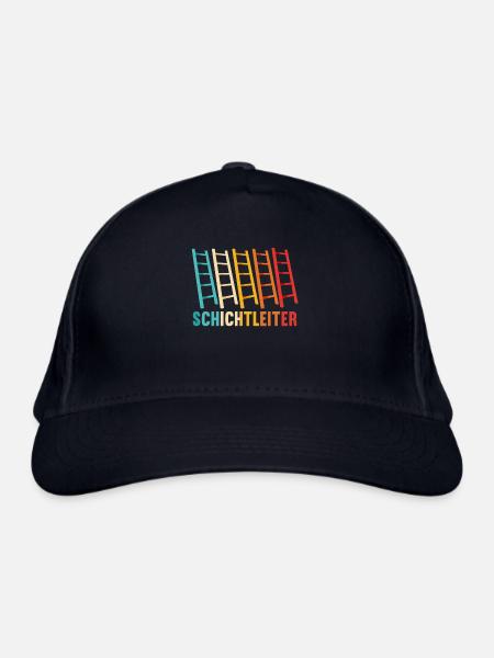 Schichtleiter Nachtschicht Schichtarbeiter - Bio-Baseballkappe - Navy