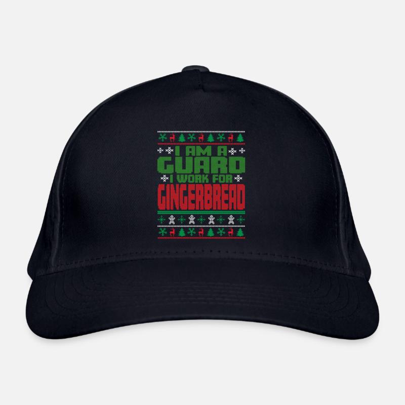 Security guard Christmas saying Organic Baseball Cap