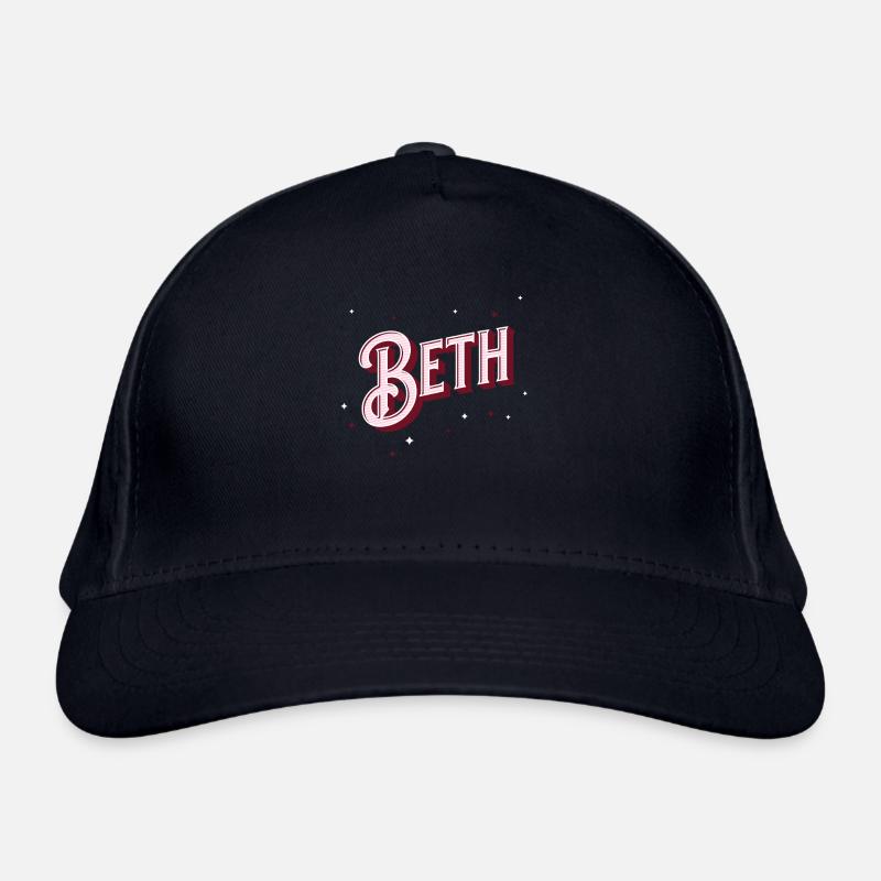 Personalized Beth name Organic Baseball Cap