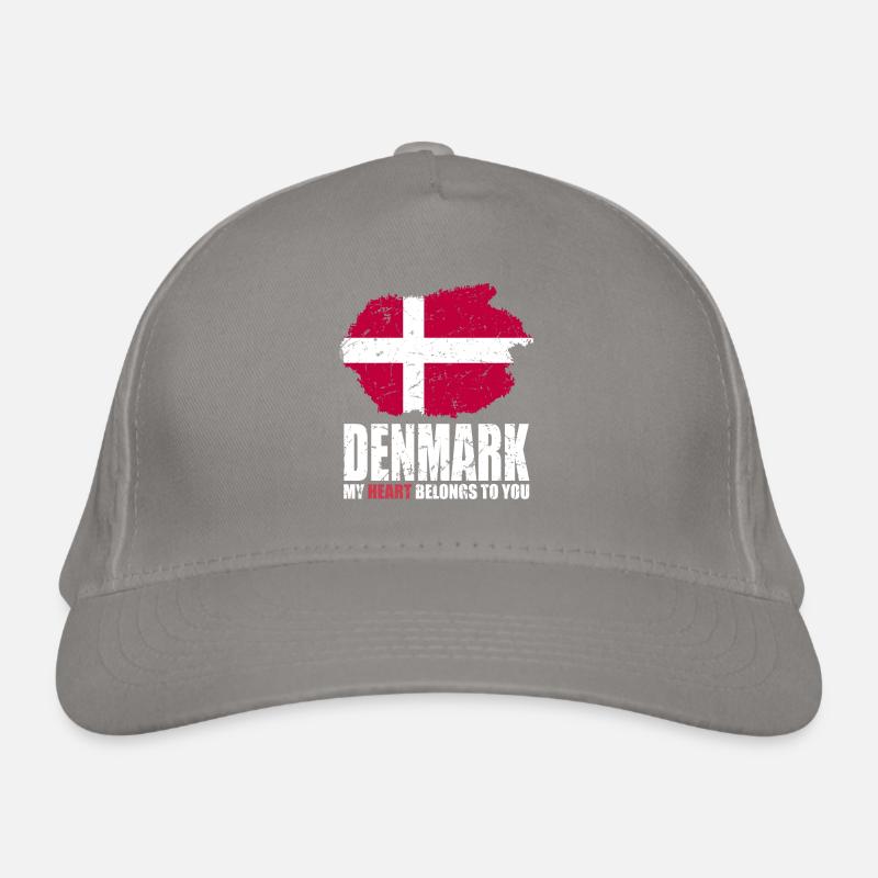 Denmark Flag Organic Baseball Cap