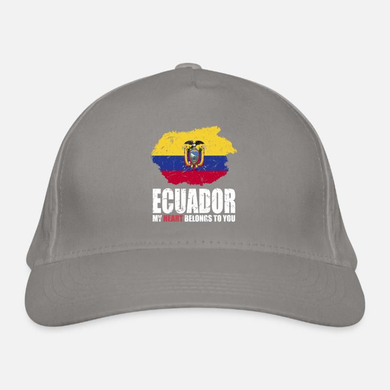 Ecuador Flag Organic Baseball Cap