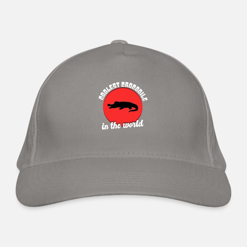 Cool crocodile saying Organic Baseball Cap