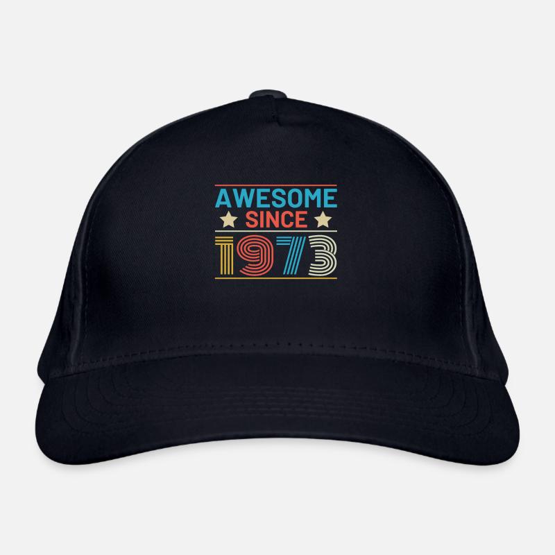 Awesome seit 1973 Geburtstag Sprüche Retro Bio-Baseballkappe