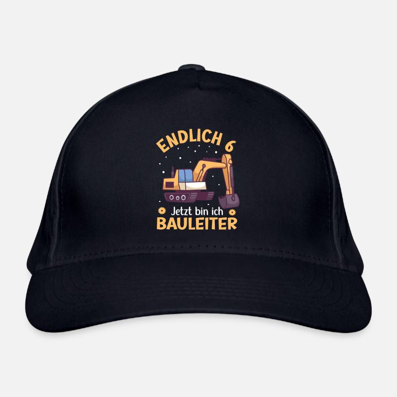 6. Geburtstag Junge Bagger Design Endlich 6 Bio-Baseballkappe