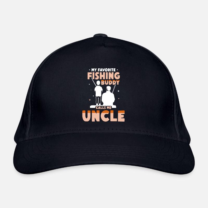 Mon compagnon de pêche préféré m’appelle Oncle Pêche Casquette classique bio