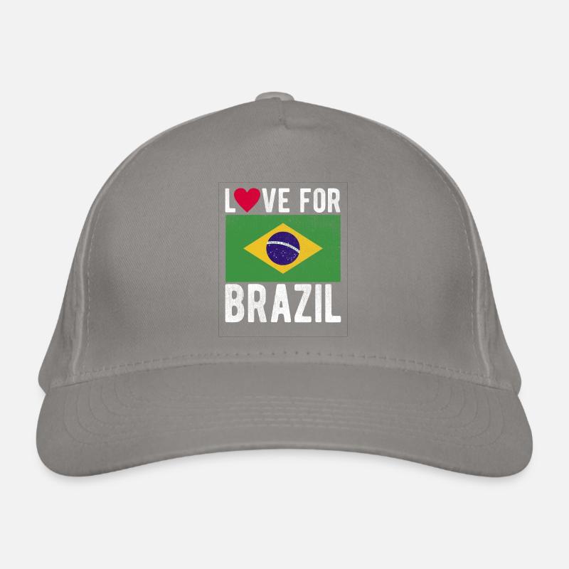Brazil Flag Organic Baseball Cap