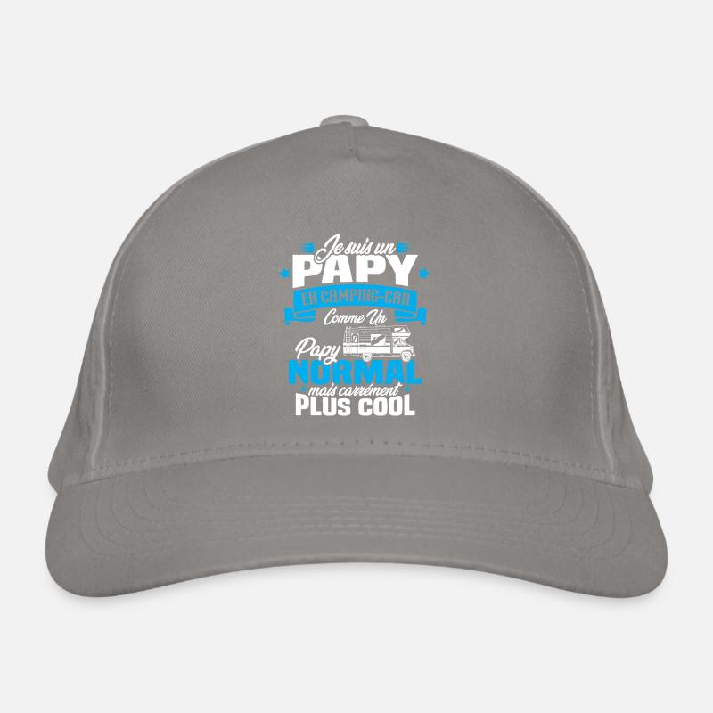 Un papy en camping-car comme un papy normal Casquette classique bio