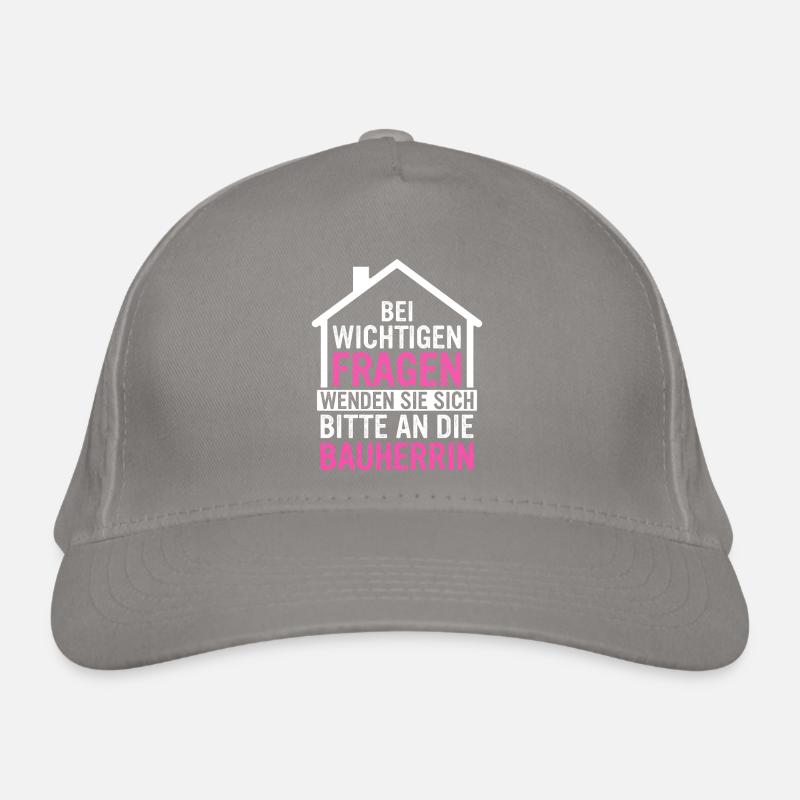 Bauherr Hausbauer Häuslebauer Bio-Baseballkappe
