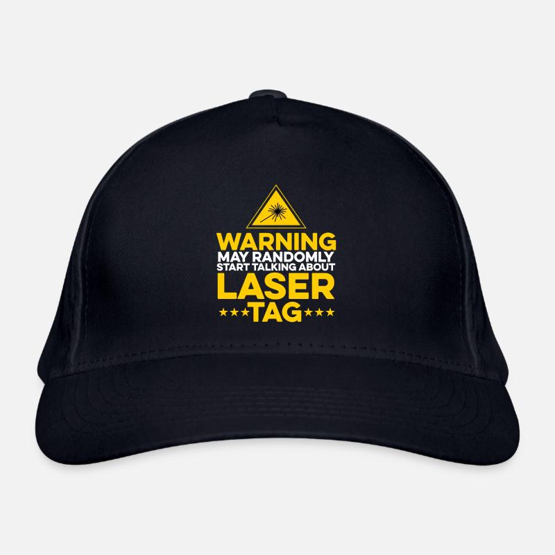 Warning May Randomly Start Talking About Lasertag Bio-Baseballkappe