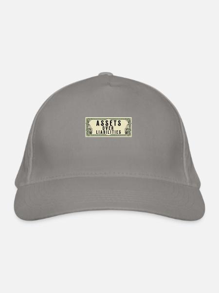 Assets Over Liabilities Entrepreneur Accountant - Organic Baseball Cap - light grey - Front