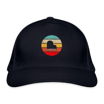Klavier Retro - Bio-Baseballkappe - Navy - Vorne