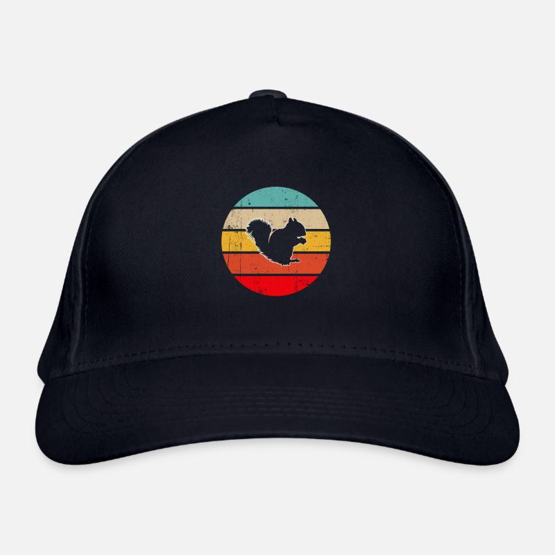 Eichhörnchen Retro Bio-Baseballkappe