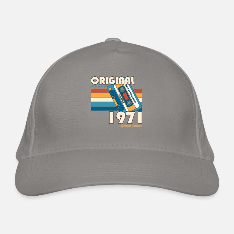 December Born 1971 51st birthday gift Organic Baseball Cap