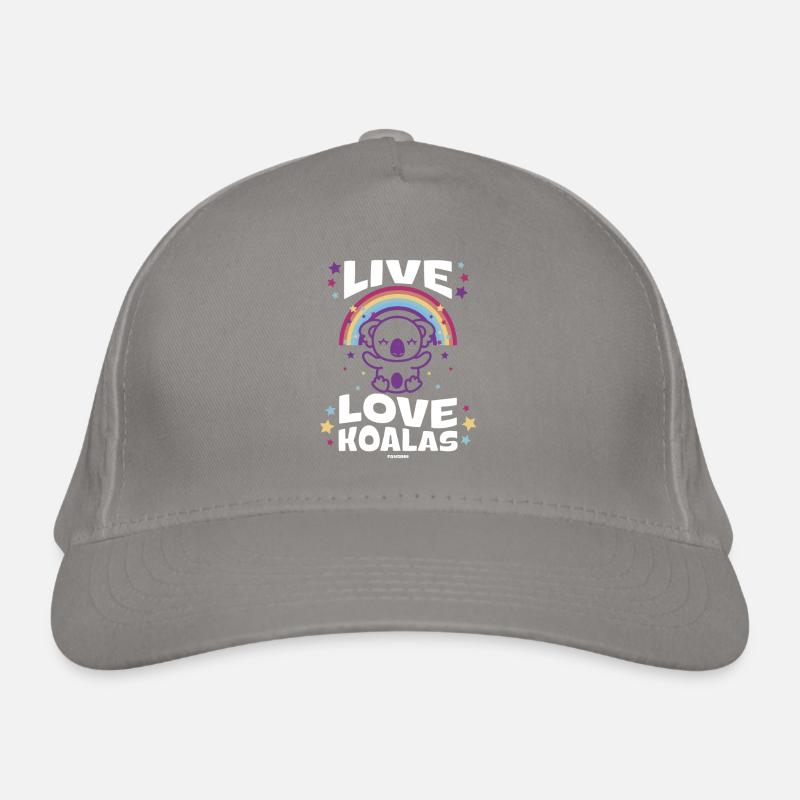 Baby Geschenkidee mit Regenbogen und Koala Bio-Baseballkappe