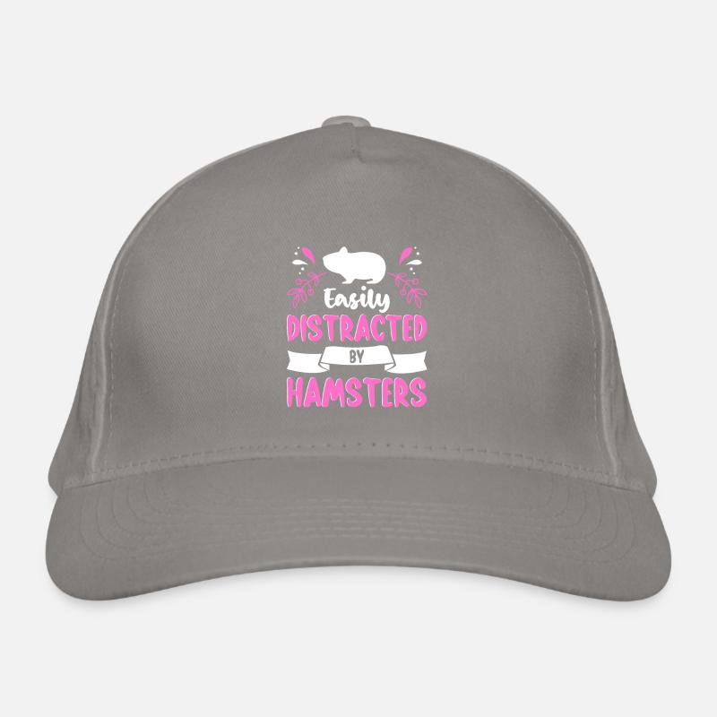 Easily Distracted By Hamsters Animal Lover Hamster Bio-Baseballkappe