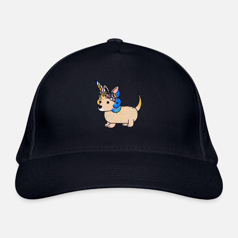 Dackel Einhorn Bio-Baseballkappe