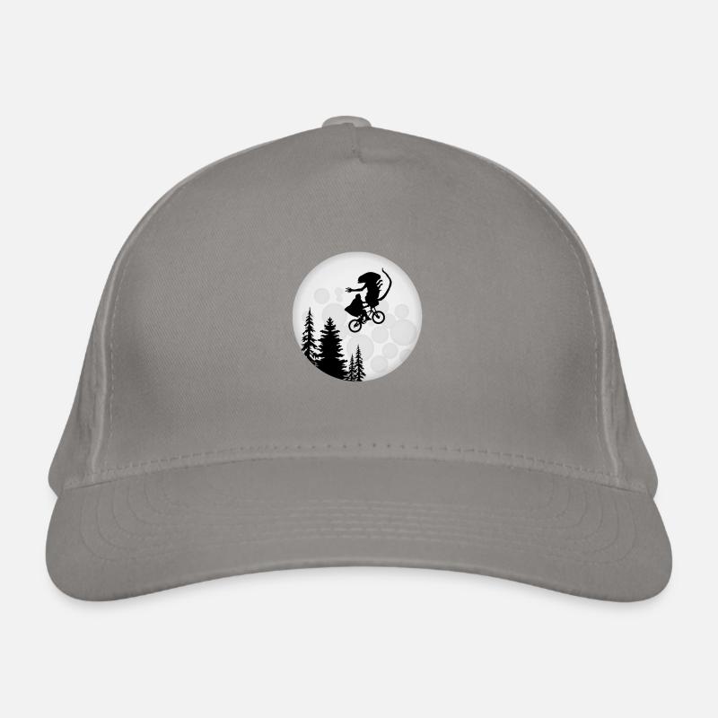 Alien dans le panier vélo Funny Moon Silhouette Casquette classique bio