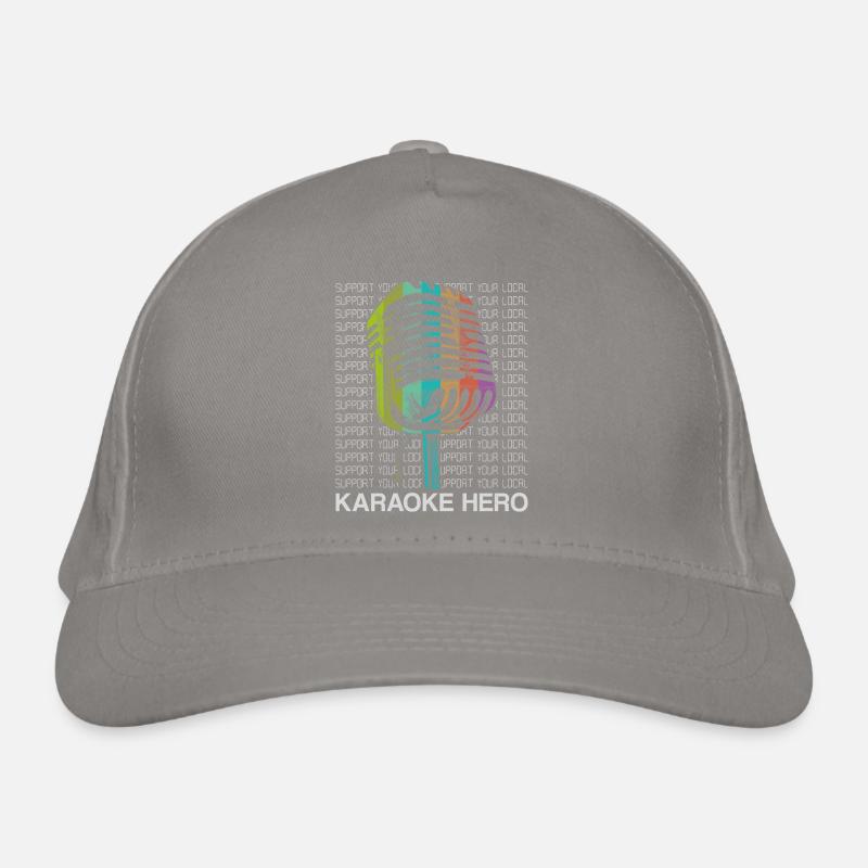 Karaoké Singer 80s Retro Support Casquette classique bio