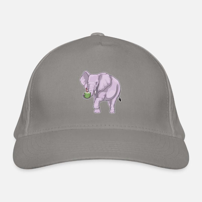 Elephant Coconut Organic Baseball Cap