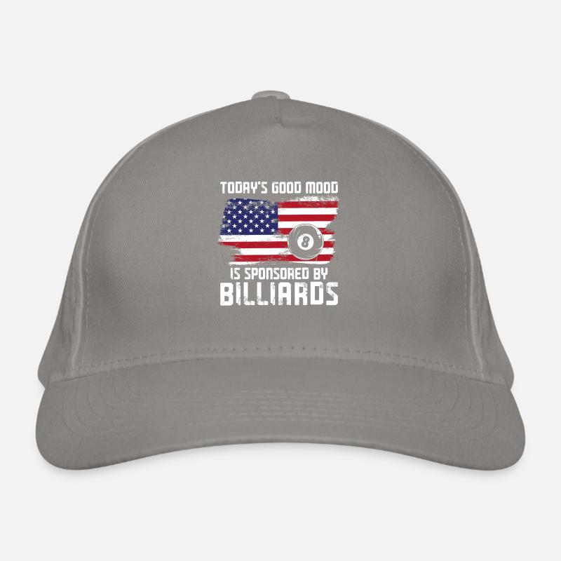 Billiards Pool Player Ball Vintage Organic Baseball Cap