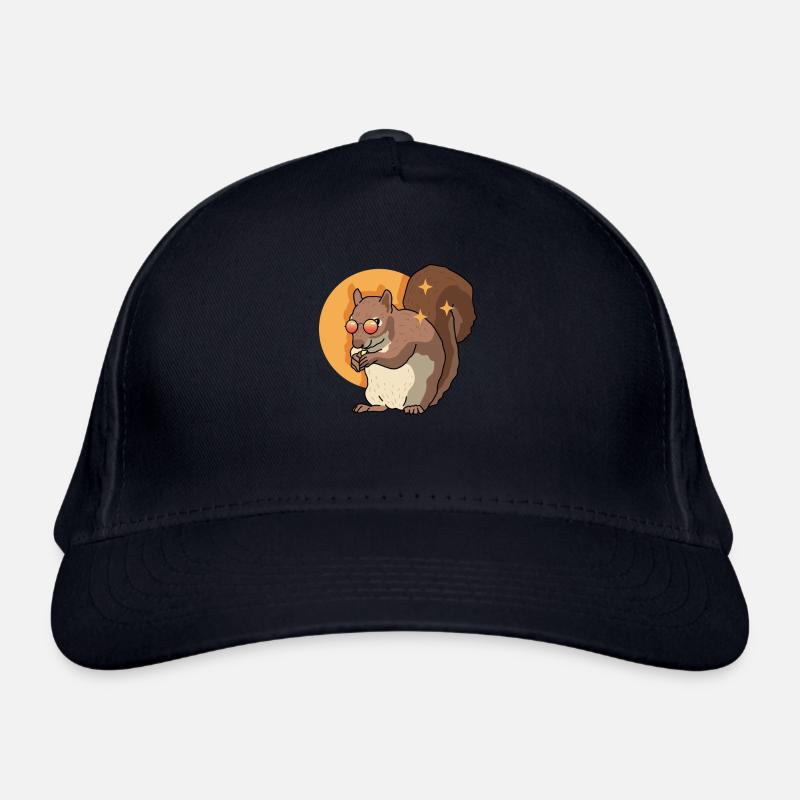Süßes Eichhörnchen Hörnchen Grauhörnchen Geschenk Bio-Baseballkappe