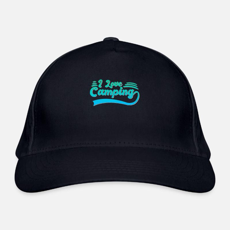 I love camping Organic Baseball Cap