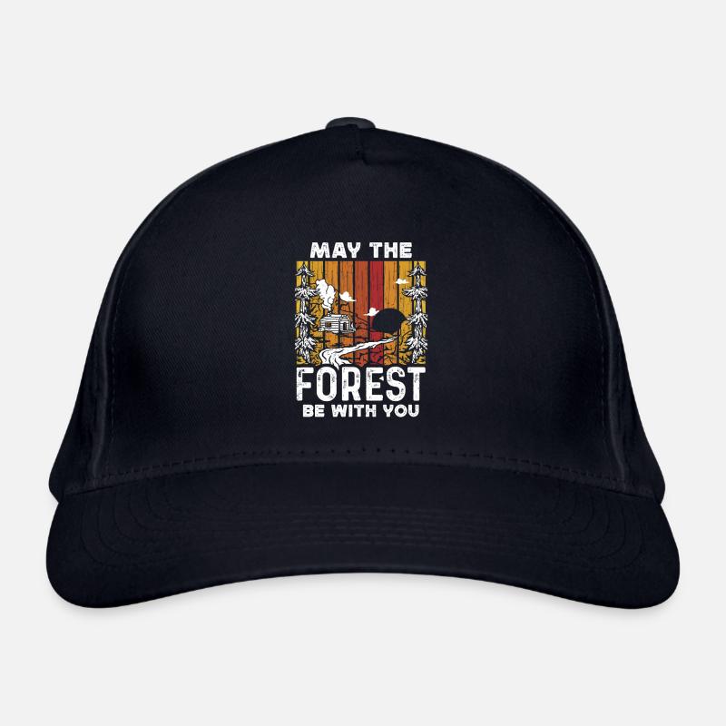 Bushcraft - Que la forêt soit avec vous - Casquette classique bio - marine