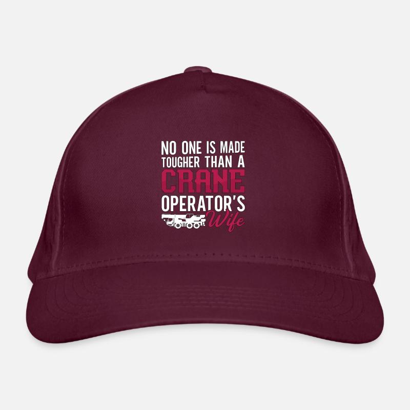 Kran Kranfahrer Kranführer Bauarbeiter Geschenk Bio-Baseballkappe