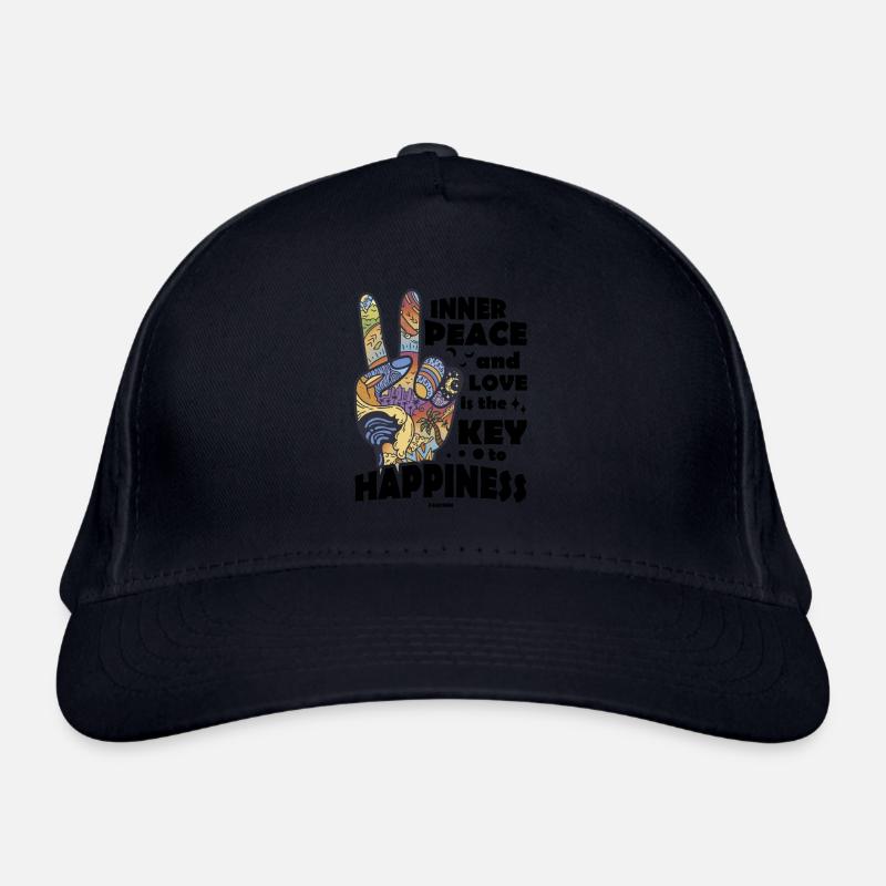 innerer Frieden Kunst Geschenk Bio-Baseballkappe
