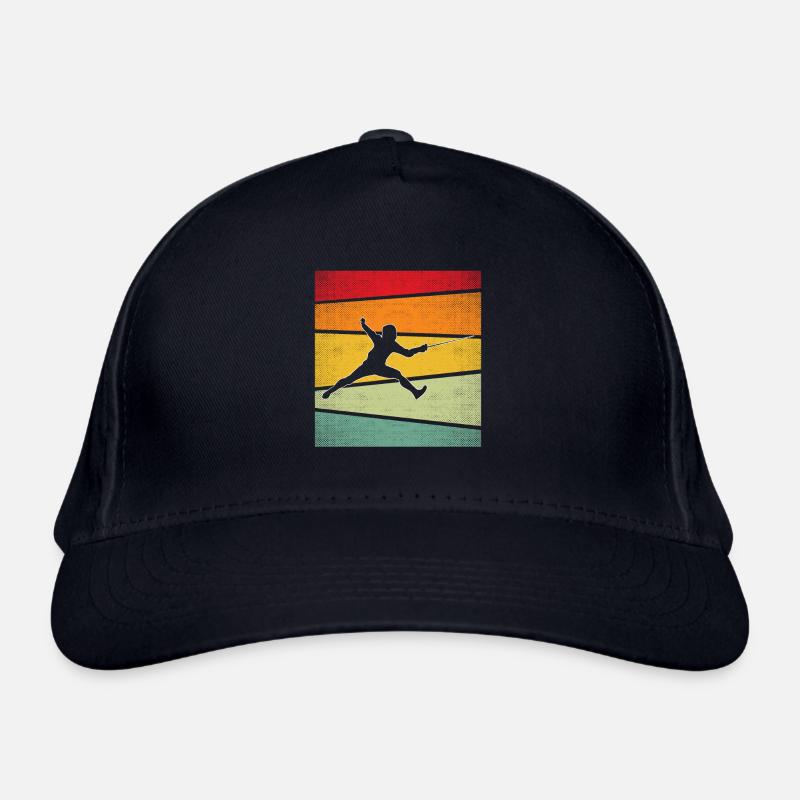 Fencing Retro Organic Baseball Cap