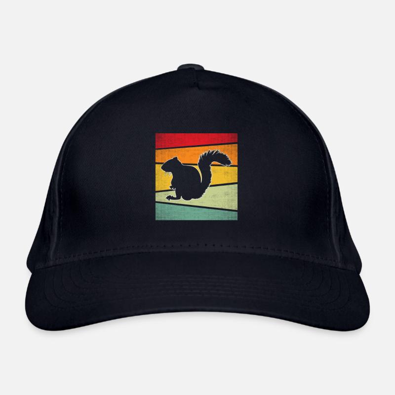 Eichhörnchen retro Bio-Baseballkappe