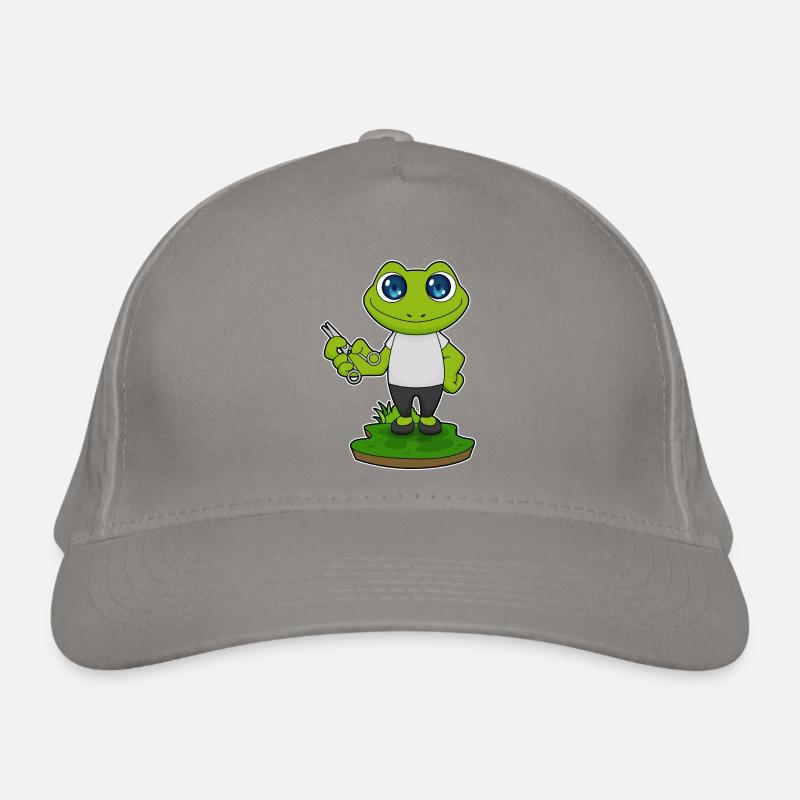 Frosch Barbier Schere Bio-Baseballkappe