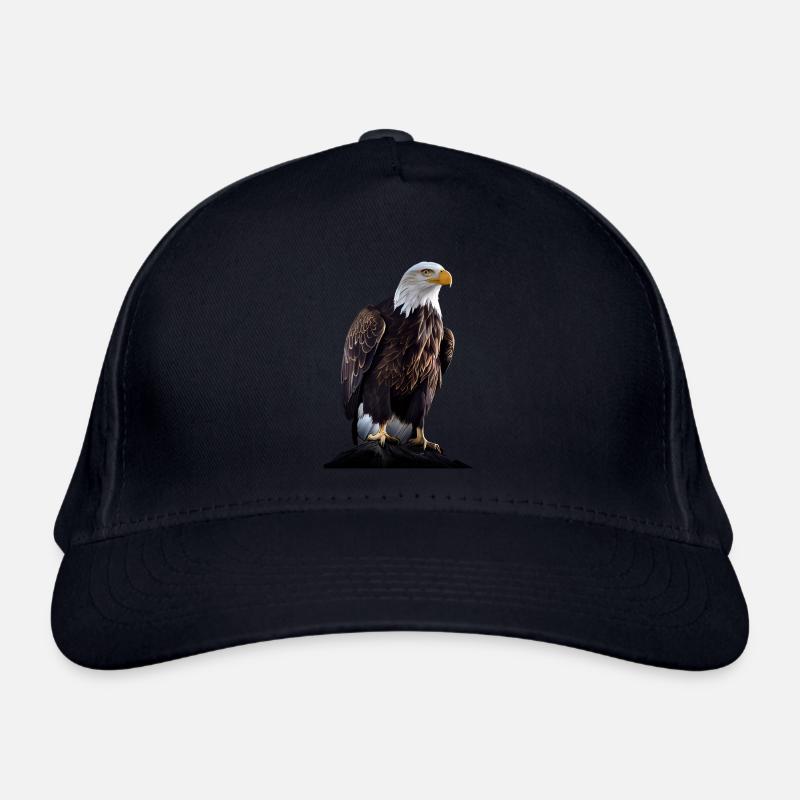Cool polygon design with a bald eagle Organic Baseball Cap