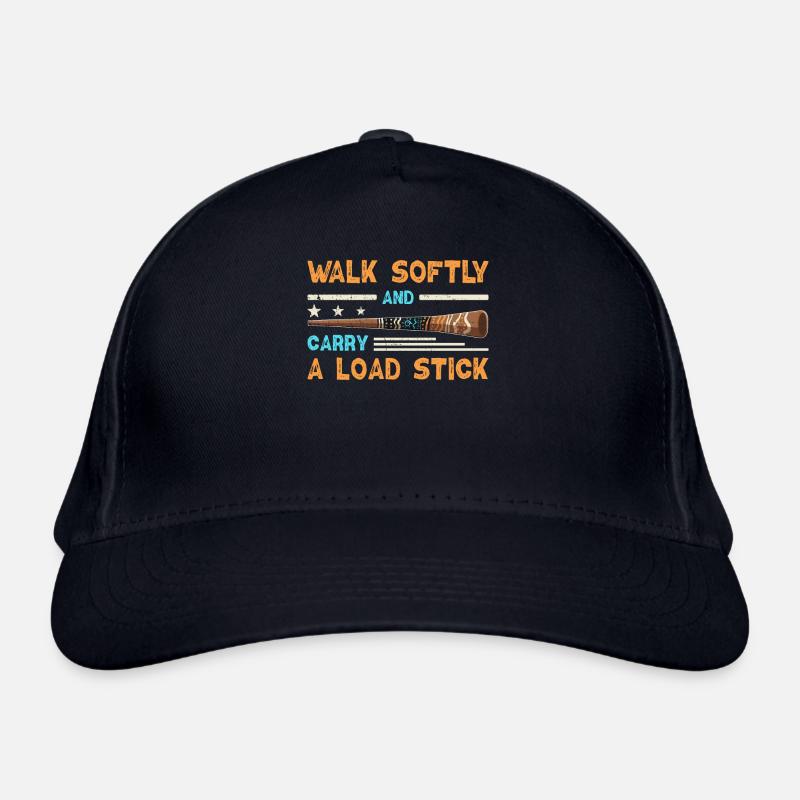 Walk Softly And Carry A Load Stick Bio-Baseballkappe